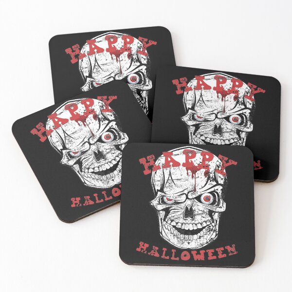 Item preview, Distressed Happy Halloween Skull designed and sold by 133DandC.
