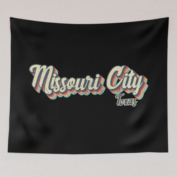 Item preview, Missouri City Texas Retro Vintage 70s rainbow designed and sold by Teelogic.