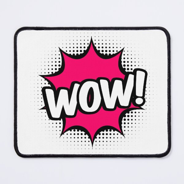 Item preview, Wow sticker in pop art style designed and sold by TashaVector.