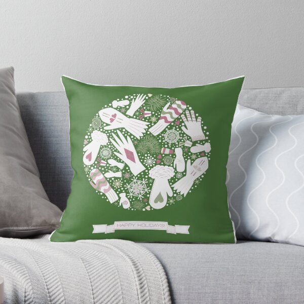 Warm Winter Throw Pillow
