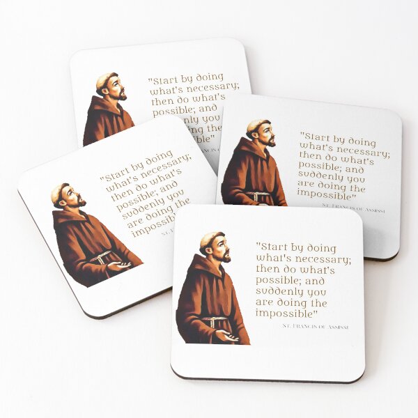 Item preview, Saint Francis of Assisi - Phrase to do impossible things designed and sold by Enriquegl.
