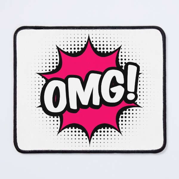 Item preview, OMG text in pop art style designed and sold by TashaVector.