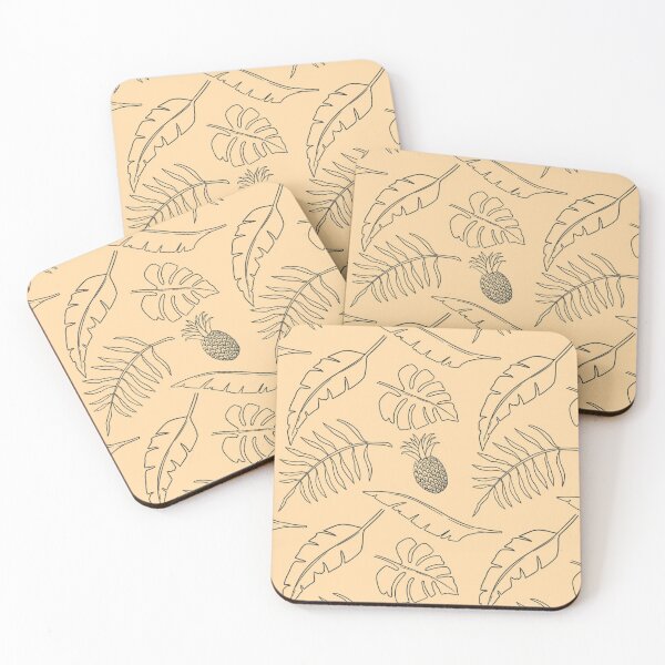 Item preview, Seamless pattern with tropical leaves and fruits designed and sold by Gurshnet68.