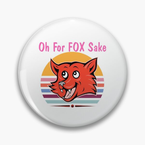 Artikelvorschau, Oh For Fox Sake lustiger Fuchs Cartoon Retro entworfen und verkauft von uta917.