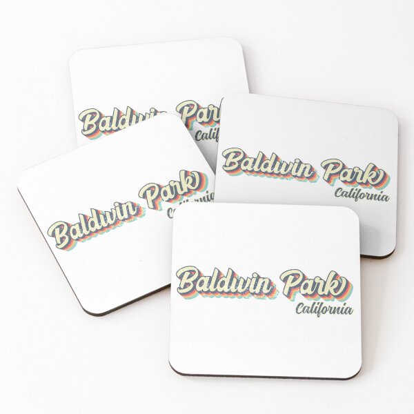 Item preview, Baldwin Park City California Retro Vintage 70s rainbow designed and sold by Teelogic.
