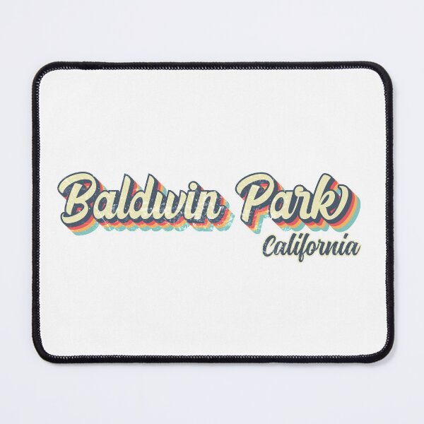 Item preview, Baldwin Park City California Retro Vintage 70s rainbow designed and sold by Teelogic.