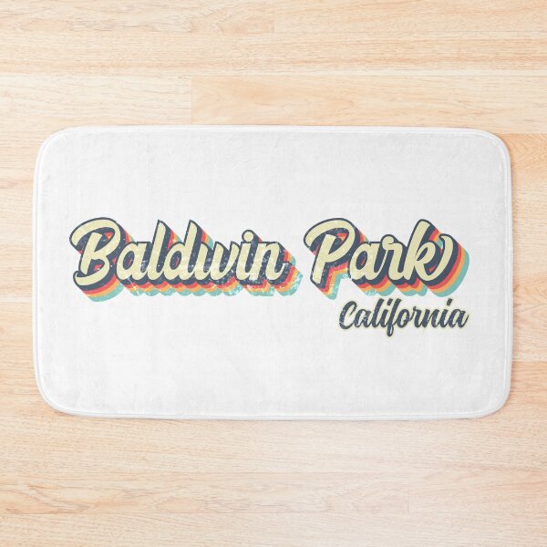 Item preview, Baldwin Park City California Retro Vintage 70s rainbow designed and sold by Teelogic.