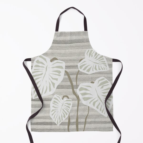 Item preview, Japandi Soft Grey Striped Leaves designed and sold by Coralgb.