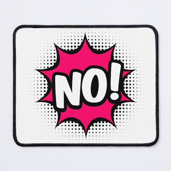 Item preview,  Sticker No in pop art style designed and sold by TashaVector.