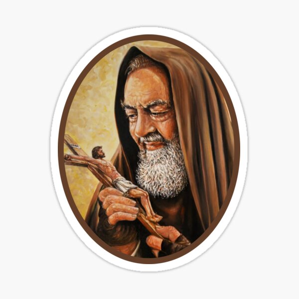 Pegatinas: Padre Pio | Redbubble