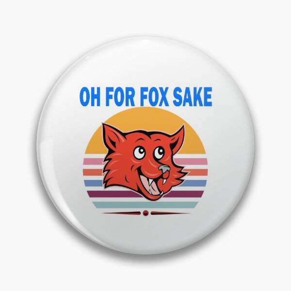 Artikelvorschau, Oh For Fox Sake lustiger Fuchs Cartoon Retro entworfen und verkauft von uta917.