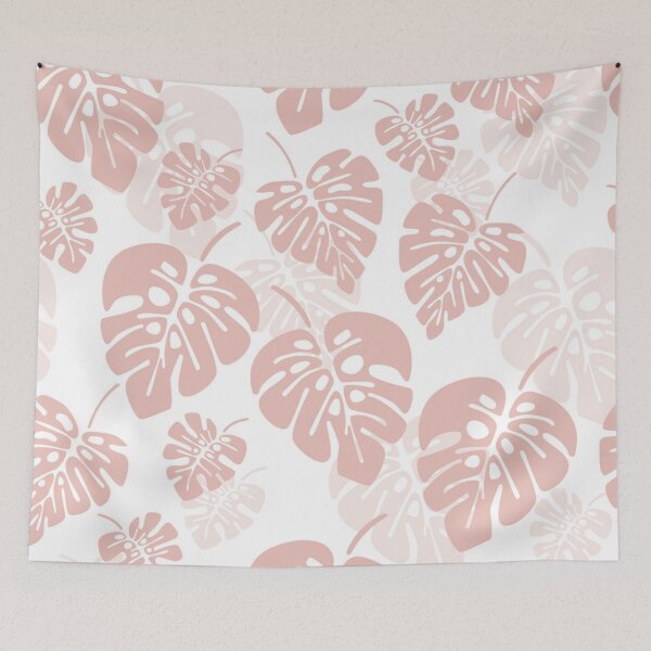 Item preview, Summer seamless pattern with pink monstera designed and sold by Gurshnet68.