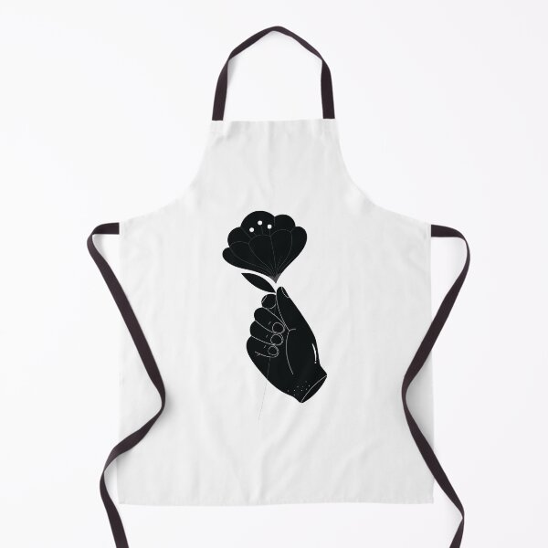 Item preview, black flower hand - black floral designed and sold by cruzzcreation.