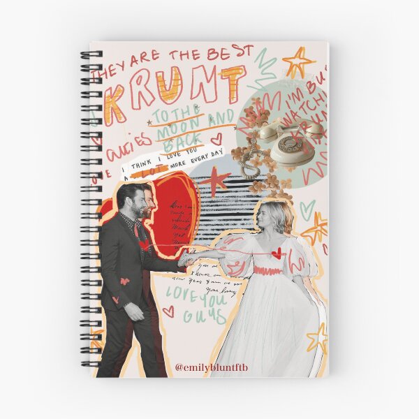 Item preview, John Krasinski and Emily blunt designed and sold by Laura  Snow.