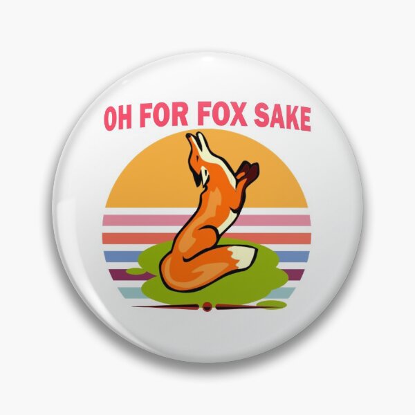 Artikelvorschau, Oh For Fox Sake lustiger Fuchs Cartoon Retro entworfen und verkauft von uta917.