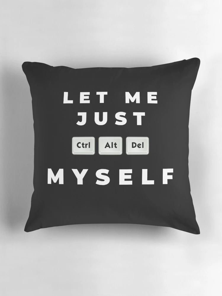 Aperçu 3 sur 4. Coussin avec l'œuvre Computer Geek Réinitialisez-vous créée et vendue par ComputerGeeksTs.