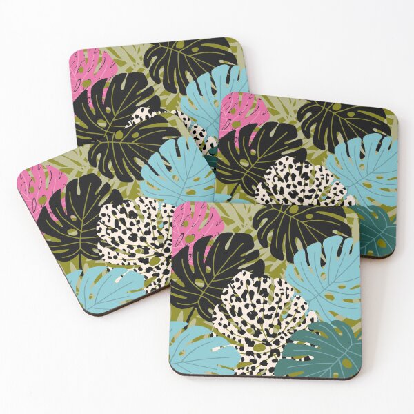 Item preview, Tropical palm and monstera leaf seamless pattern designed and sold by Gurshnet68.