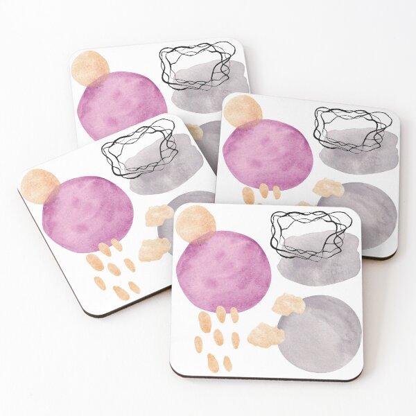 Item preview, Watercolor fashion spots in black, gold and purple designed and sold by SKhappyartist.