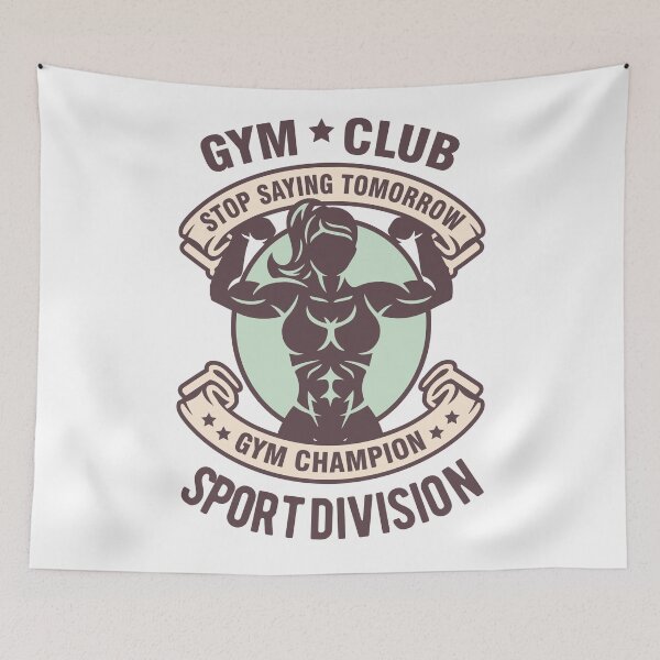 Item preview, Gym club motivation quotes designed and sold by Desibeau.
