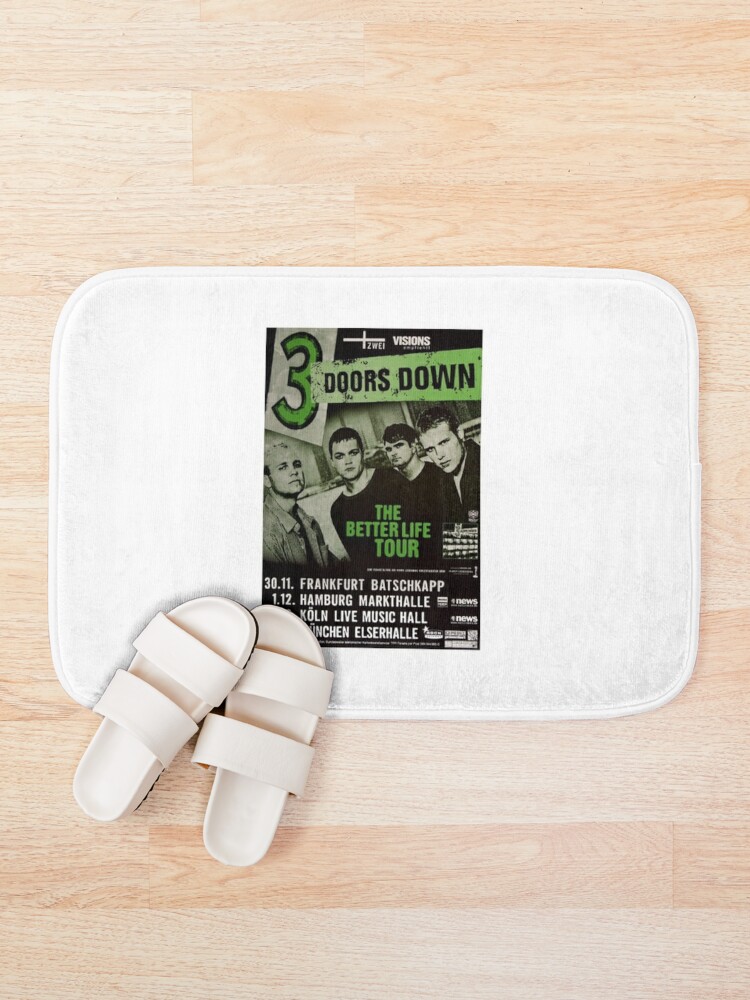 3 Doors Down Album Tour Top Band Music Cute Tshirt Bath Mat