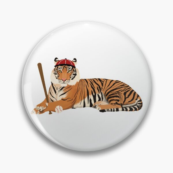 Item preview, Baseball Tiger Red designed and sold by cmd-art.