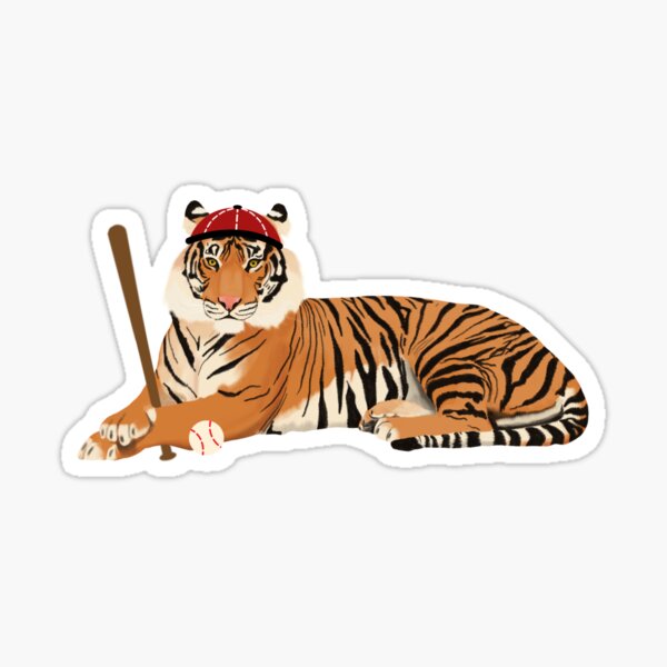 Item preview, Baseball Tiger Red designed and sold by cmd-art.