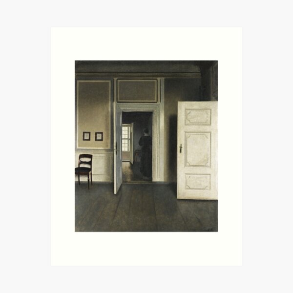 Item preview, Interior Strandgade 30 - Vilhelm Hammershoi (1901) designed and sold by PJsArtClub.