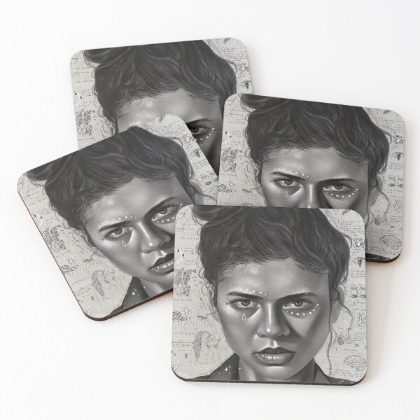 Item preview, Drawing Zendaya Portrait Euphoria designed and sold by Munaalunaa.
