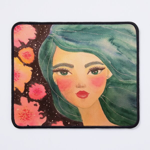 Item preview, "An unprinted shirt is not worth wearing" - beautiful female face watercolor painting by CoolCleverCute  designed and sold by CoolCleverCute.