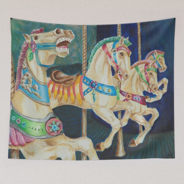 Item preview, Galloping Carousel Horses  designed and sold by dragonbee.