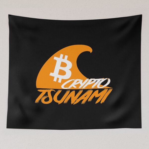 Artikelvorschau, Bitcoin Crypto Tsunami entworfen und verkauft von Galaxy-Corner.