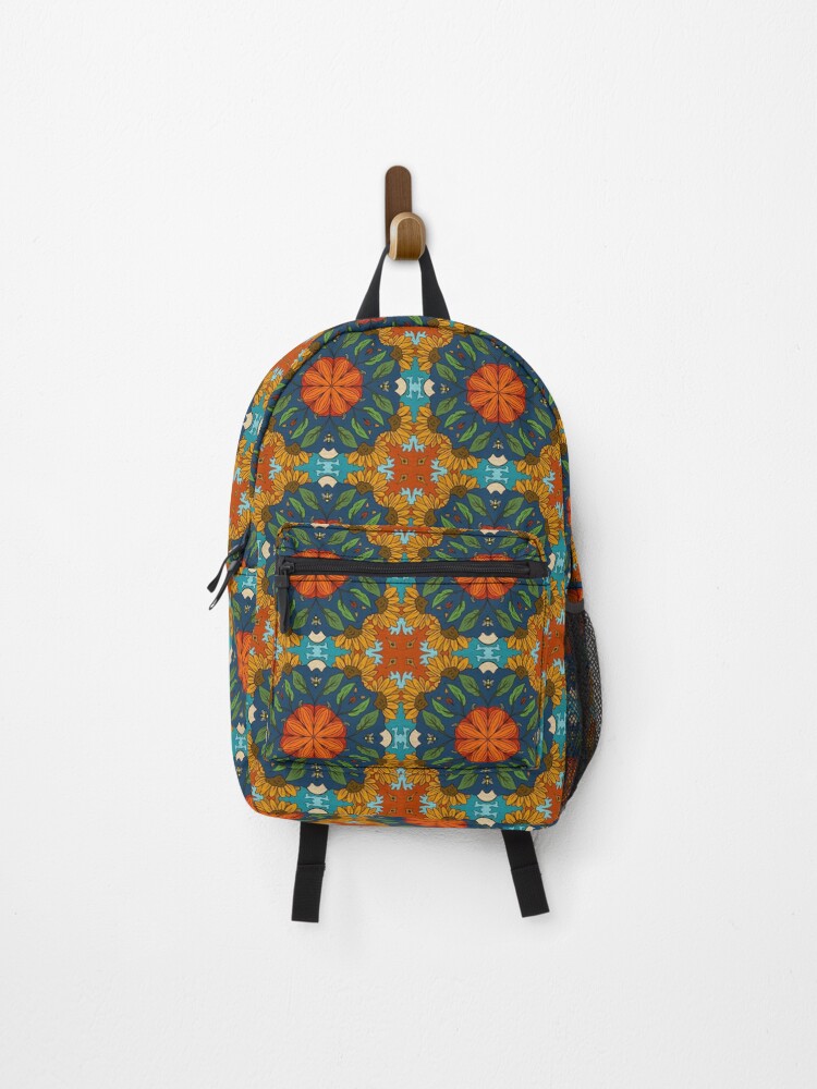 Thumbnail 1 of 3, Backpack, Fall Mandala designed and sold by RachWillz.