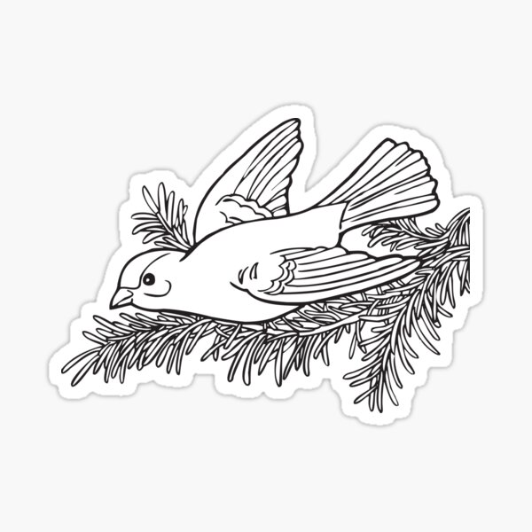 Item preview, Animal bird cartoon line art designed and sold by greengoodnich.