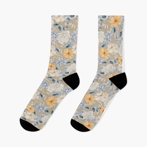 Item preview, Floral Melody on Beige designed and sold by meggydesigns.