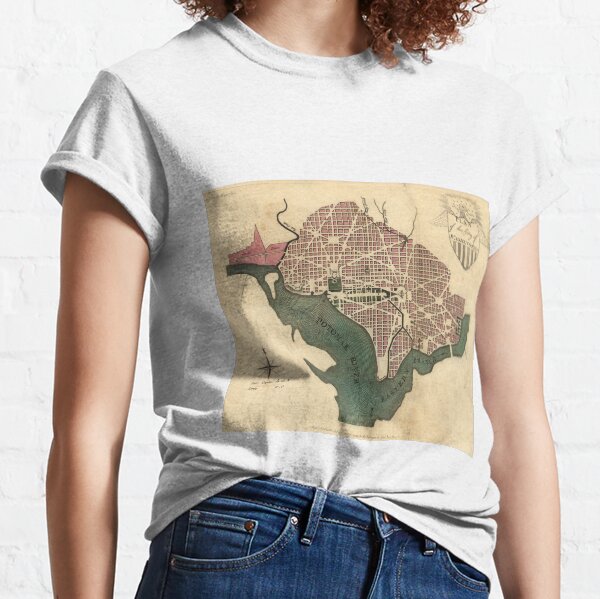 Item preview, Vintage Map of Washington D.C. (1793) designed and sold by BravuraMedia.