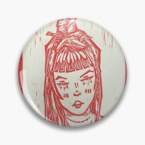 Item preview, linoprint rojo y negro dama designed and sold by apnvcc.
