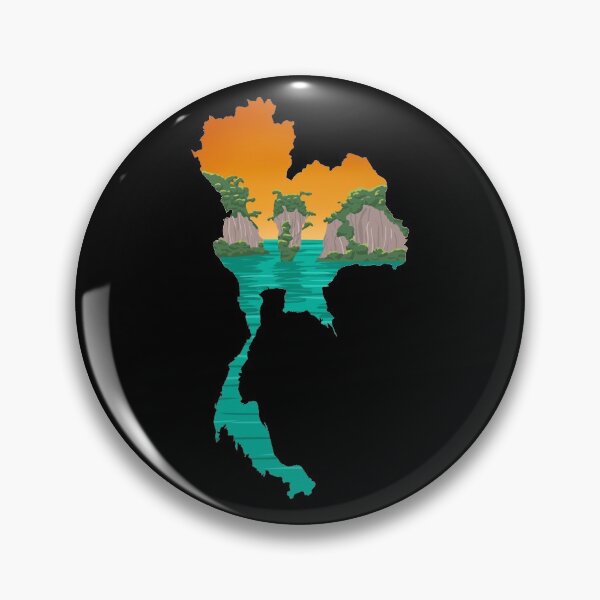 Item preview, Thailand map and landscape designed and sold by landscapeworlds.