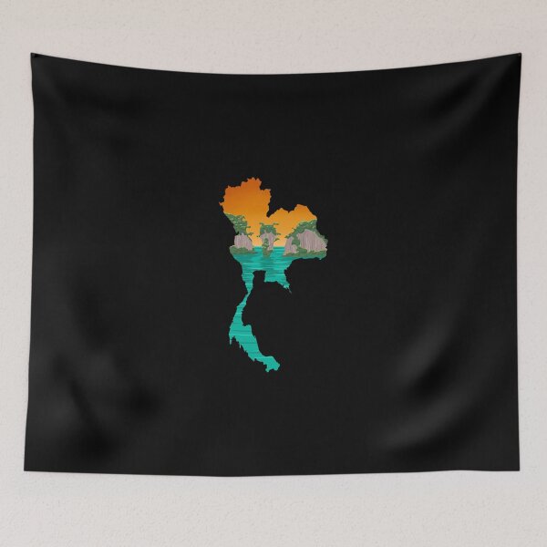 Item preview, Thailand map and landscape designed and sold by landscapeworlds.