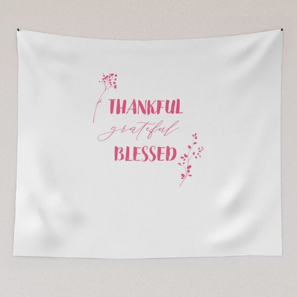 Item preview, "Thankful, Grateful, Blessed" Premium T-Shirt designed and sold by spolayastore.