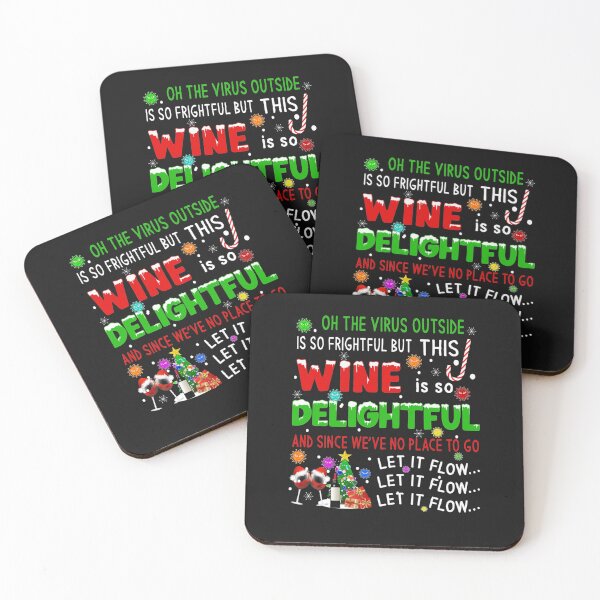 Item preview, Oh THe Virus Outside Is So Frightful  Funny Wine Lover Quarantine Christmas  1337 designed and sold by Broughman38.