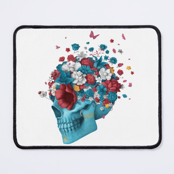 Item preview, Beautiful skull with flowers and butterflies  designed and sold by Remas10.
