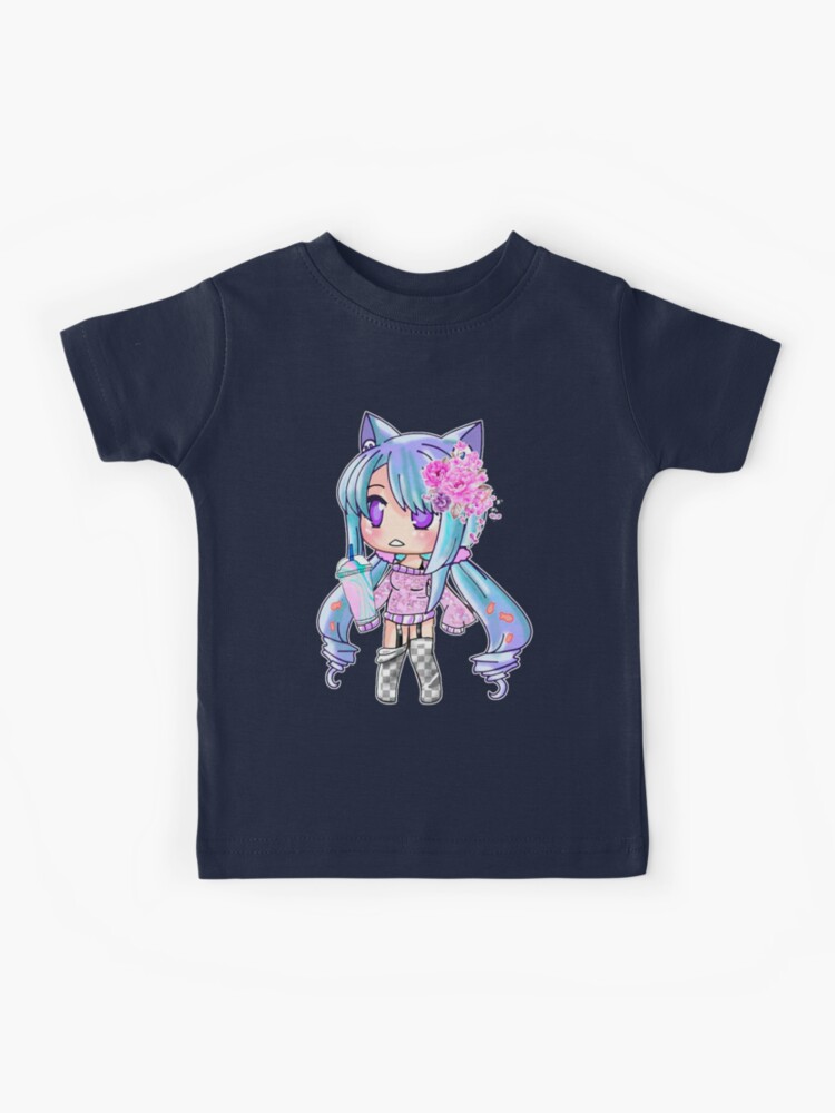 Gacha Life and Gatcha Club Chibi Anime Kawaii Kids Girls Outfits 18 | Kids  T-Shirt