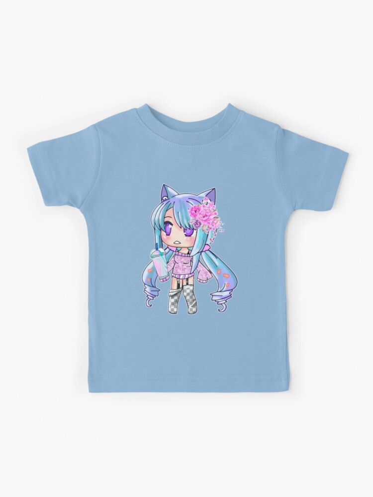 Gacha Vida E Gatcha Club Chibi Anime Kawaii Crianças Meninas Roupas 18 T  Shirt 100%