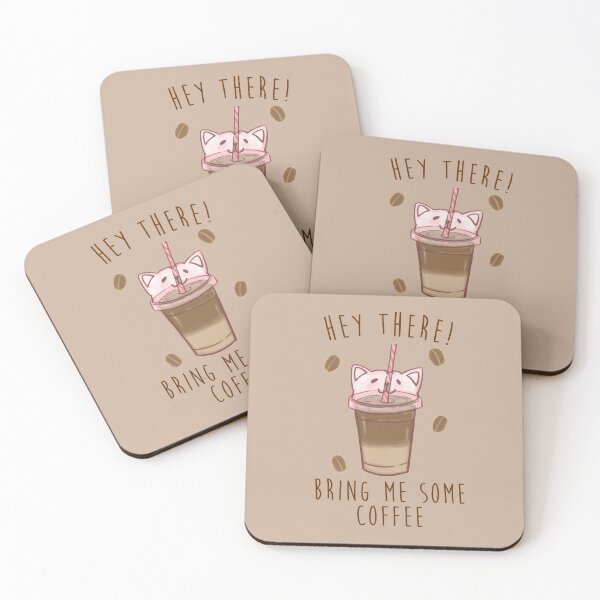 Item preview, Bring me some coffee cute cat ! designed and sold by Sweets-trolley.