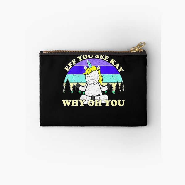 Item preview, Eff You See Kay Why Oh You Vintage Unicorn Yoga Funny Premium T-Shirt designed and sold by spolayastore.