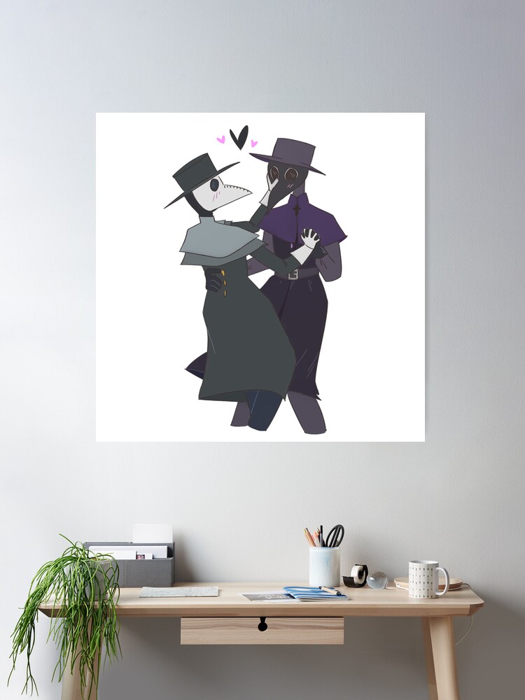 Plague Doctor Couple Poster for Sale by vblue-art