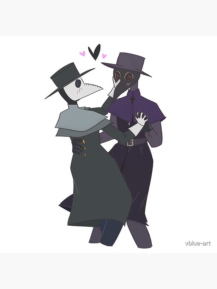 Plague Doctor Couple Poster for Sale by vblue-art