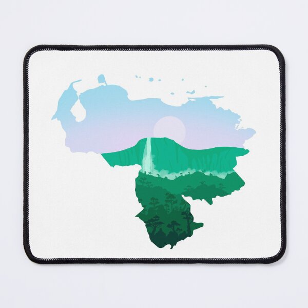 Item preview, Venezuela map and landscape designed and sold by landscapeworlds.