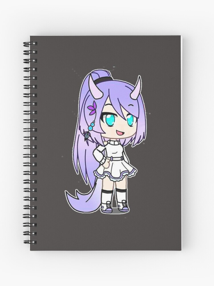 Cute Anime Girl - Gacha Edit | Spiral Notebook