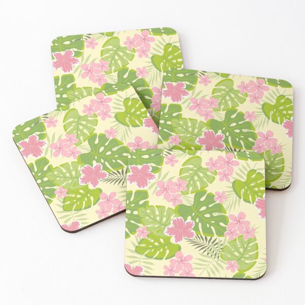 Item preview, Tropical pattern with leaves and flowers designed and sold by Gurshnet68.